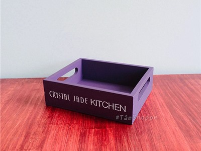 Khay gỗ đựng hủ gia vị CRYSTAL JADE KITCHEN